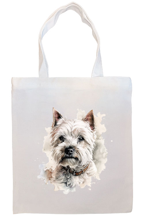 Westie Canvas Tote Bag Style3