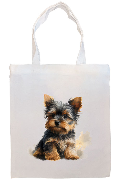 Yorkie Canvas Tote Bag Style7