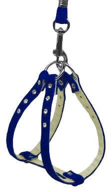 Velvet Step-In Harness Blue VL 18