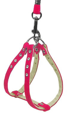 Velvet Step-In Harness Pink VL 10