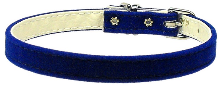 Velvet 3/8" Plain Collar Blue 12