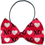 Red XOXO Pet Bow Tie