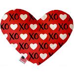 Red XOXO 6 inch Heart Dog Toy