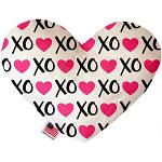 Pink XOXO 6 inch Heart Dog Toy
