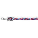 Proud Owls Nylon Ribbon Dog Collars 1 wide 4ft Leash