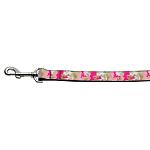 Pink Camo Nylon 1 wide 4ft Leash