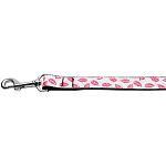 Sparkling Smooches Nylon Dog Leash 3/8 inch wide 4ft Long