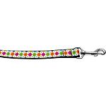 Colorful Argyle 1 inch wide 4ft long Leash