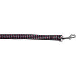 Pink and Blue Plaid 1 inch wide 4ft long Leash