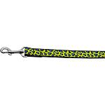 Blue and Yellow Leopard Nylon Dog Leashes 4 Foot Leash