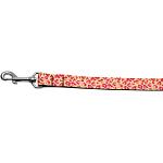 Tan and Pink Leopard Nylon Dog Leashes 4 Foot Leash