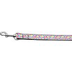 Confetti Paws Nylon Dog Leashes 4 Foot Leash