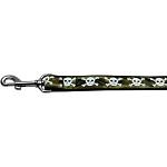 Camo Skulls Nylon Dog Leash 3/8 inch wide 4ft Long