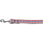 Stars in Stripes Nylon Dog Leash 4 Foot