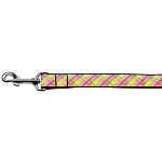 Lemondrop Plaid Nylon Dog Leash 4 Foot