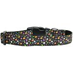 Halloween Confetti Nylon Dog Collar Large