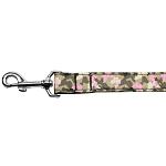 Camo Butterflies Nylon Dog Leash 6 Foot