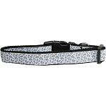 Silver Leopard Nylon Dog Leash 3/8 inch wide 4ft Long