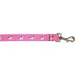 Pink Unicorn Nylon Pet Leash 1in by 4ft