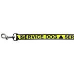 Service Dog Caution Tape Nylon Pet Leash 1in by 4ft