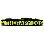 Therapy Dog Caution Tape Nylon Dog Collar Large