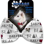 Baby Bear Pet Bow Tie Collar Accessory with Velcro