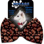 Footballs Pet Bow Tie