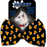 Candy Corn Pet Bow Tie Collar Accessory with Velcro