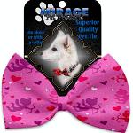 Cupid Hearts Pet Bow Tie Collar Accessory with Velcro