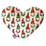 Santa Gnomes 6 inch Heart Dog Toy