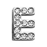 3/4" (18mm) Clear Letter Sliding Charm E