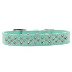 Sprinkles Dog Collar AB Crystals Size 12 Aqua