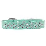 Sprinkles Dog Collar Light Pink Crystals Size 12 Aqua