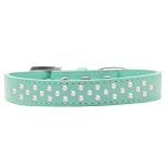 Sprinkles Dog Collar Pearls Size 16 Aqua