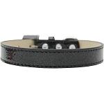 Tulsa Plain Ice Cream Dog Collar Black Size 12