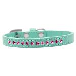 Bright Pink Crystal Size 10 Aqua Puppy Collar