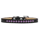 Purple Crystal Size 10 Black Puppy Ice Cream Collar