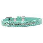 AB Crystal Size 10 Aqua Puppy Collar