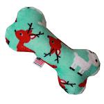 6" Plush Bone Dog Toy Reindeer Folly