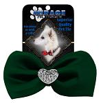 Crystal Heart Widget Pet Bowtie Green