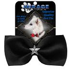 Silver Star Widget Pet Bowtie Black