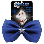 Silver Star Widget Pet Bowtie Blue