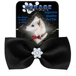 Snowflake Widget Pet Bowtie Black