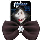 Snowflake Widget Pet Bowtie Brown