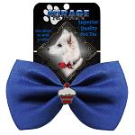 Cupcake Widget Pet Bowtie Blue