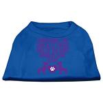 Smallest Things Screen Print Dog Shirt Blue Lg