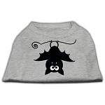 Batsy the Bat Screen Print Dog Shirt Grey Lg