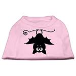 Batsy the Bat Screen Print Dog Shirt Light Pink Lg