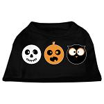 The Spook Trio Screen Print Dog Shirt Black Lg