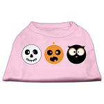 The Spook Trio Screen Print Dog Shirt Light Pink Lg